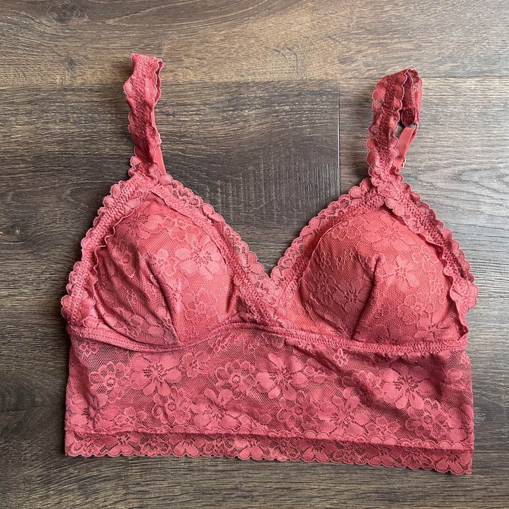 Junior’s Lace Bralette Dusty Pink Rose size L